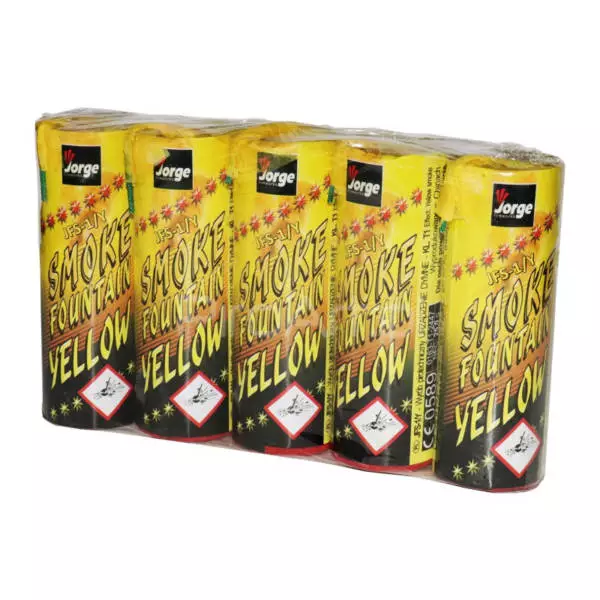 JFS-1/Y Smoke Fountain Yellow 5 sztuk