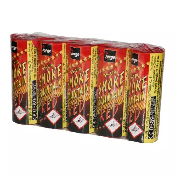 JFS-1/R Smoke Fountain Red 5 sztuk